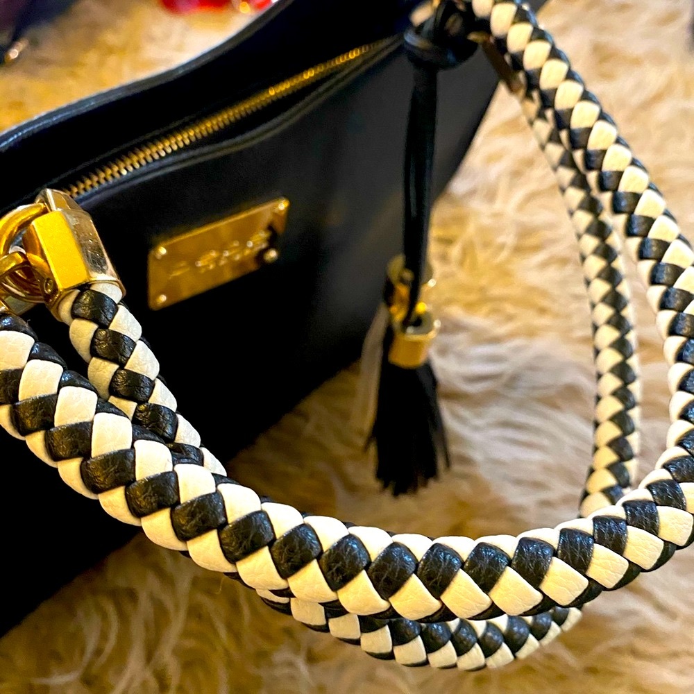 BOGO Stylist Bebe purse with gold accents like new